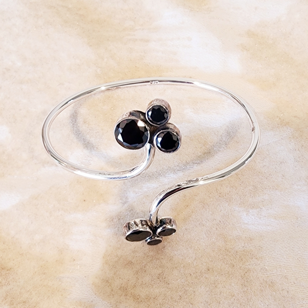Taxco 925 Sterling Silver Open Cuff Bracelet
